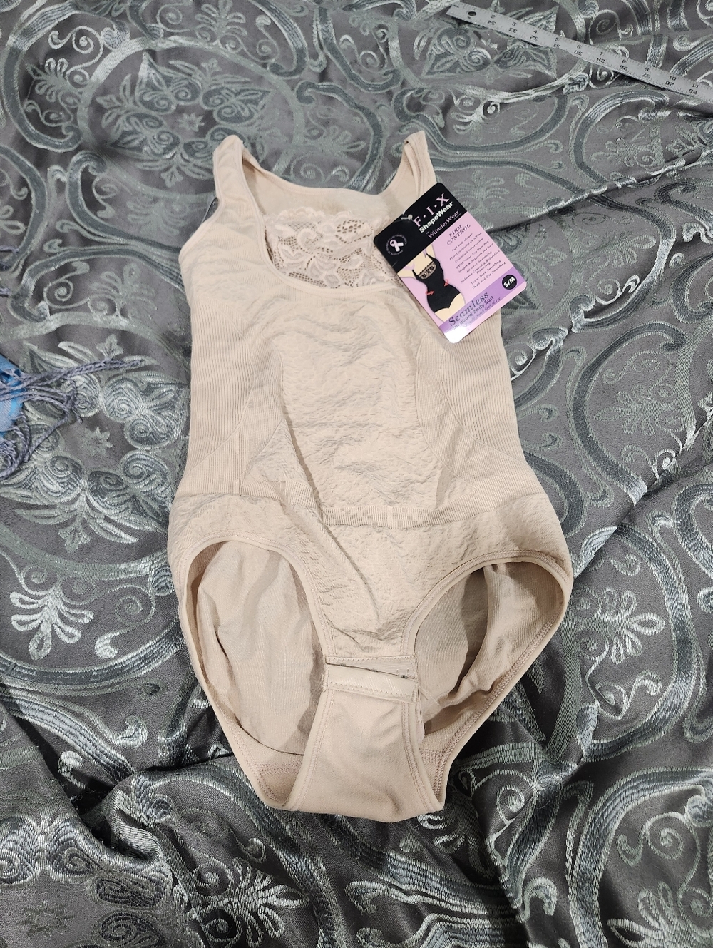 Fix Shapewear By Wűnderwear Jaquard Bodysuit Nude In S/M